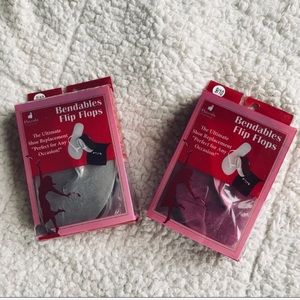 NEW IN BOX Silver and Pink Bendable Shoes 2